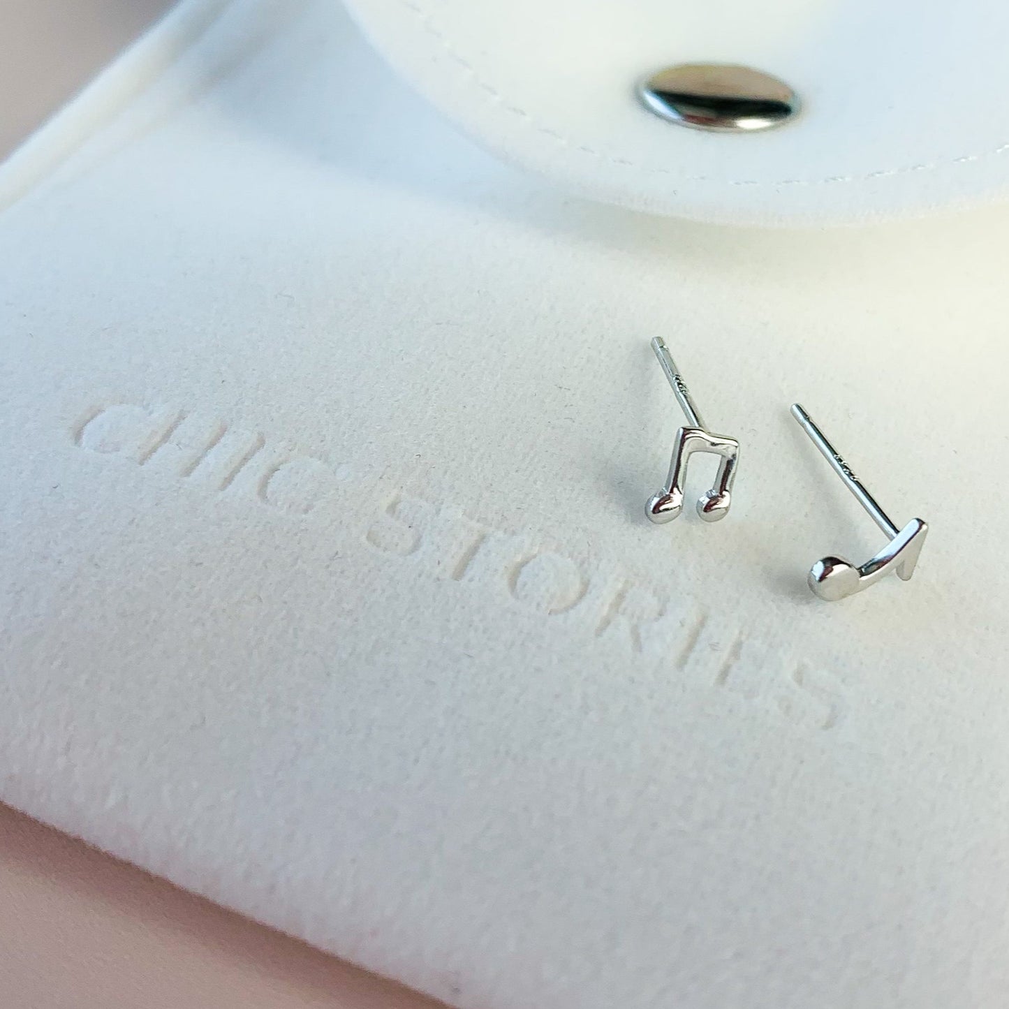 Musical Note Stud Earrings