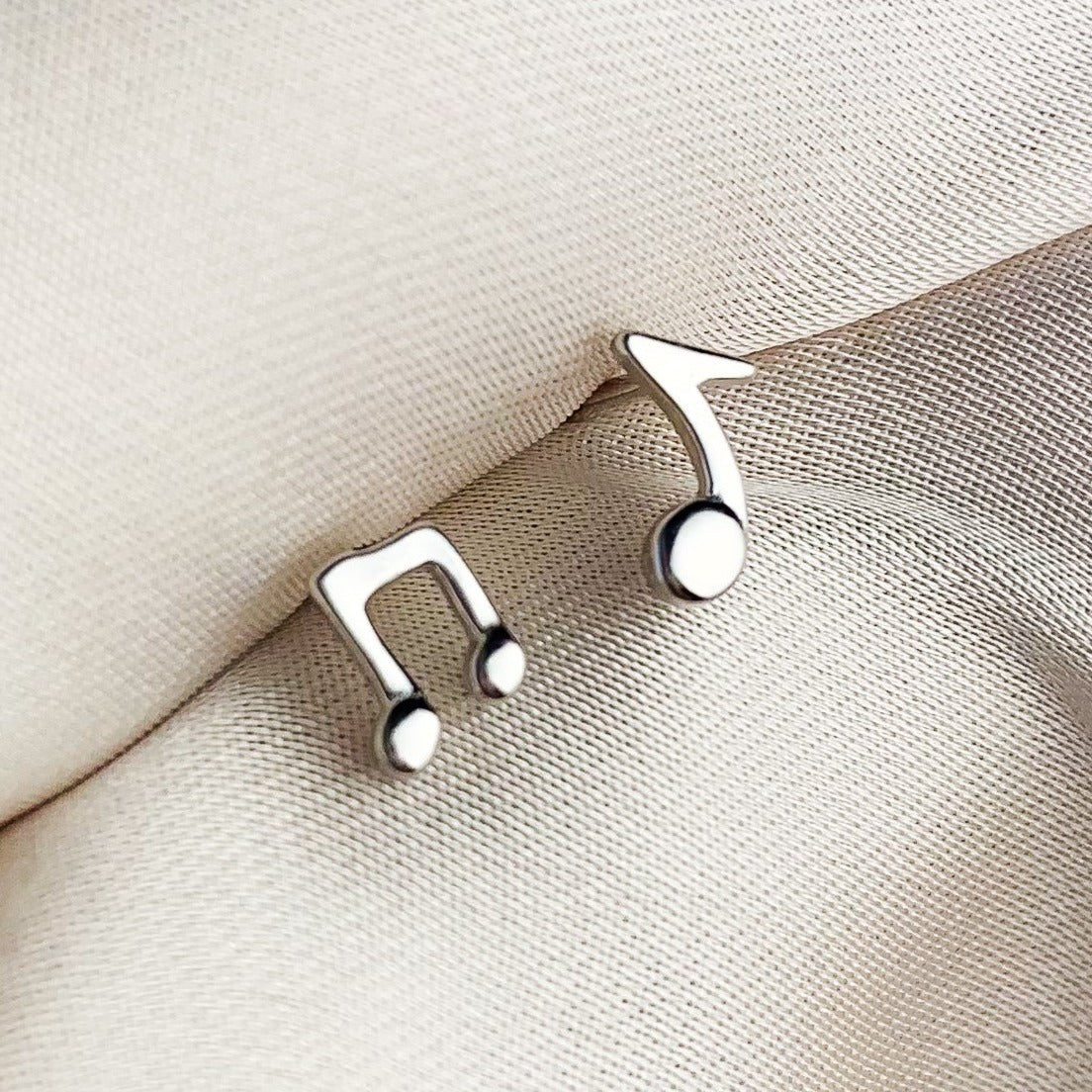 Musical Note Stud Earrings