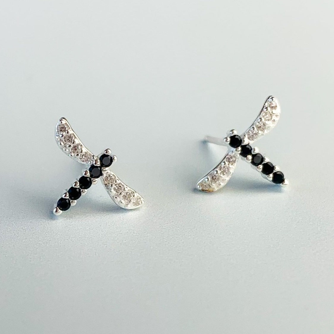 Silver Dragonfly Earrings