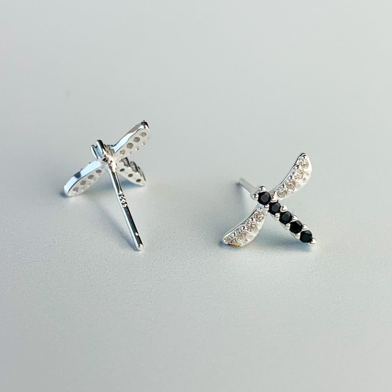 Silver Dragonfly Earrings