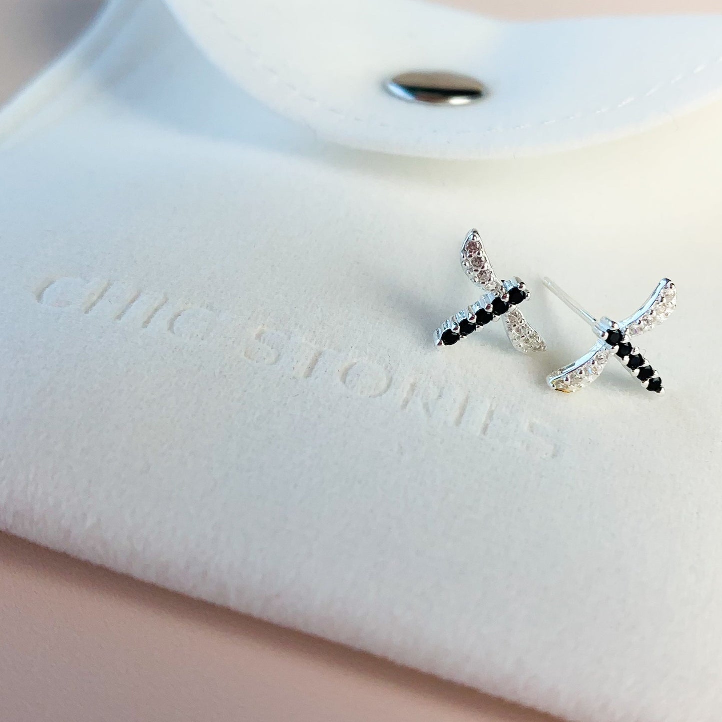 Silver Dragonfly Earrings