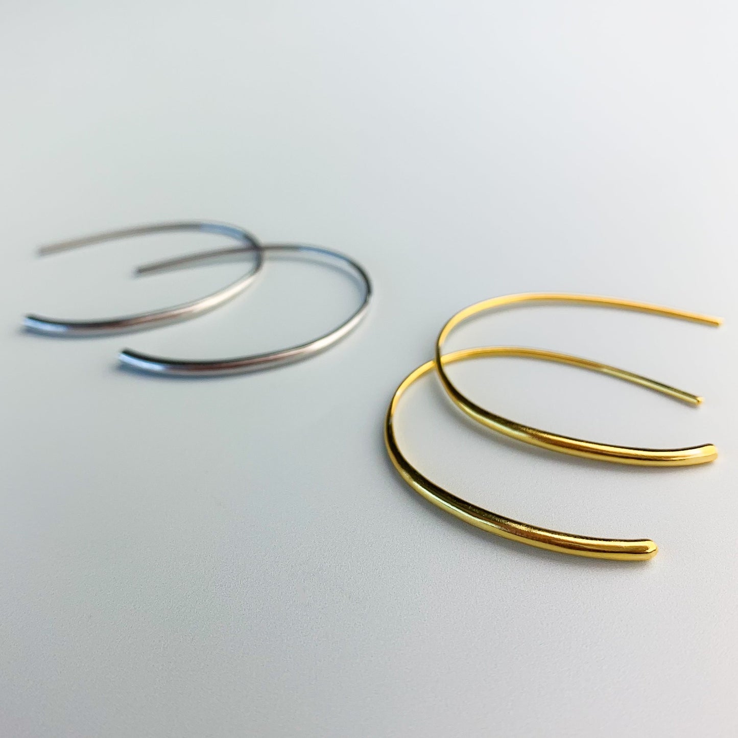 Minimalist Open Hoop Earrings