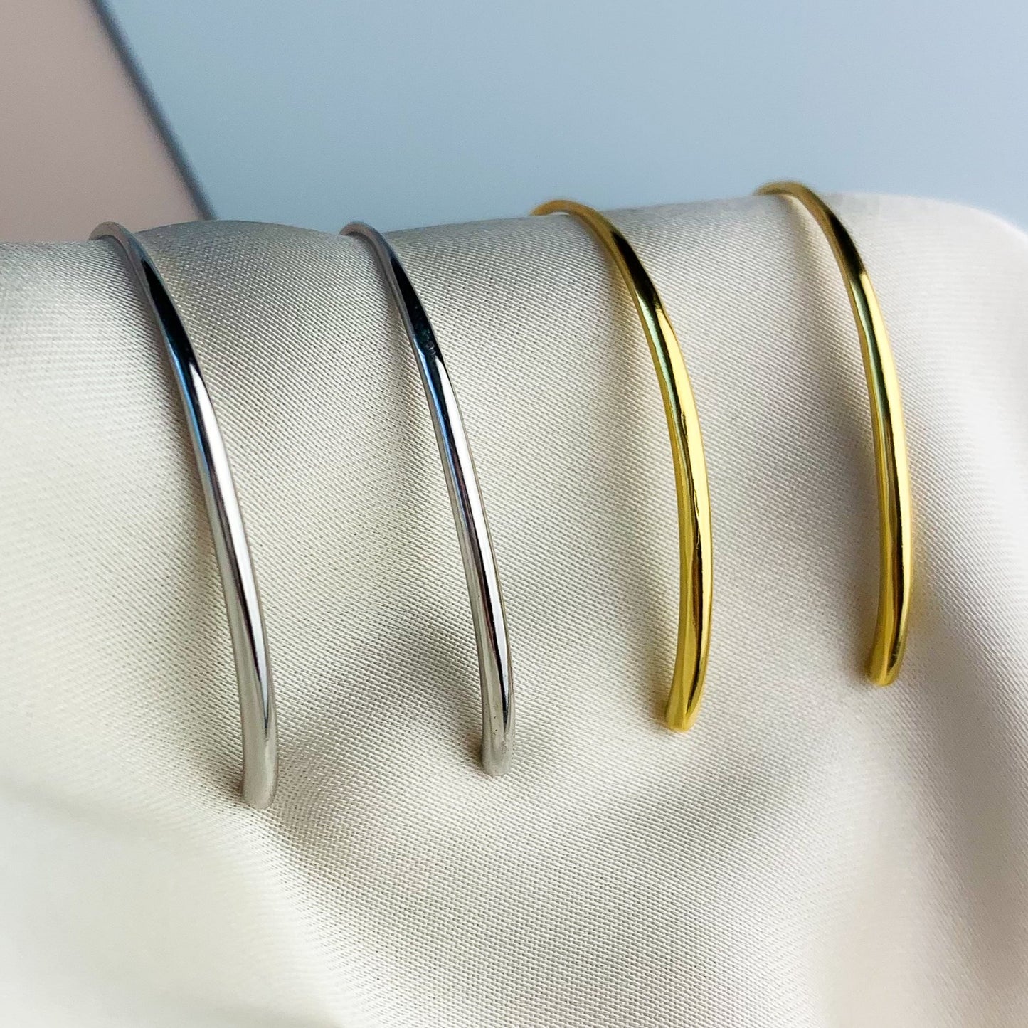 Minimalist Open Hoop Earrings