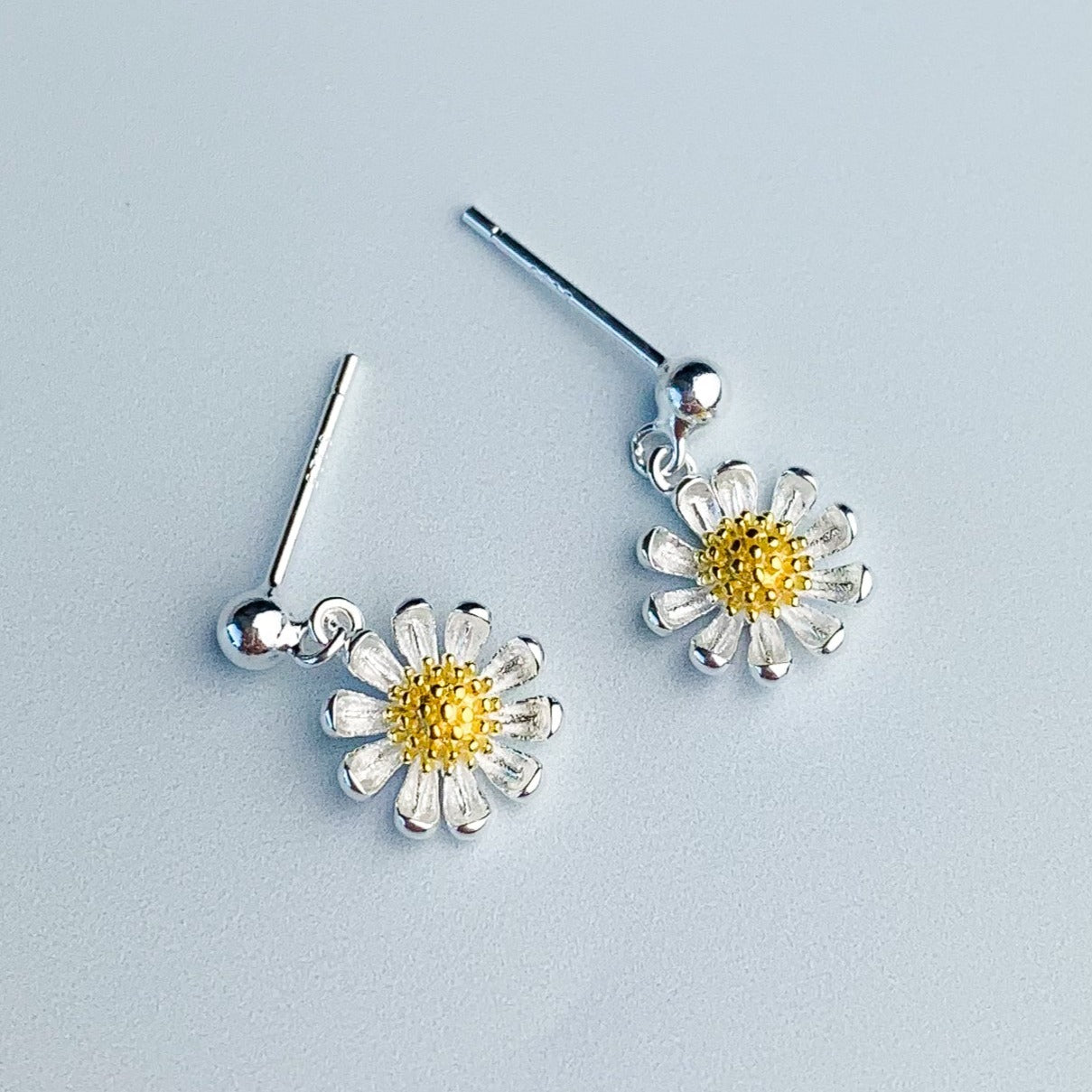 Daisy Dangle Stud Earrings