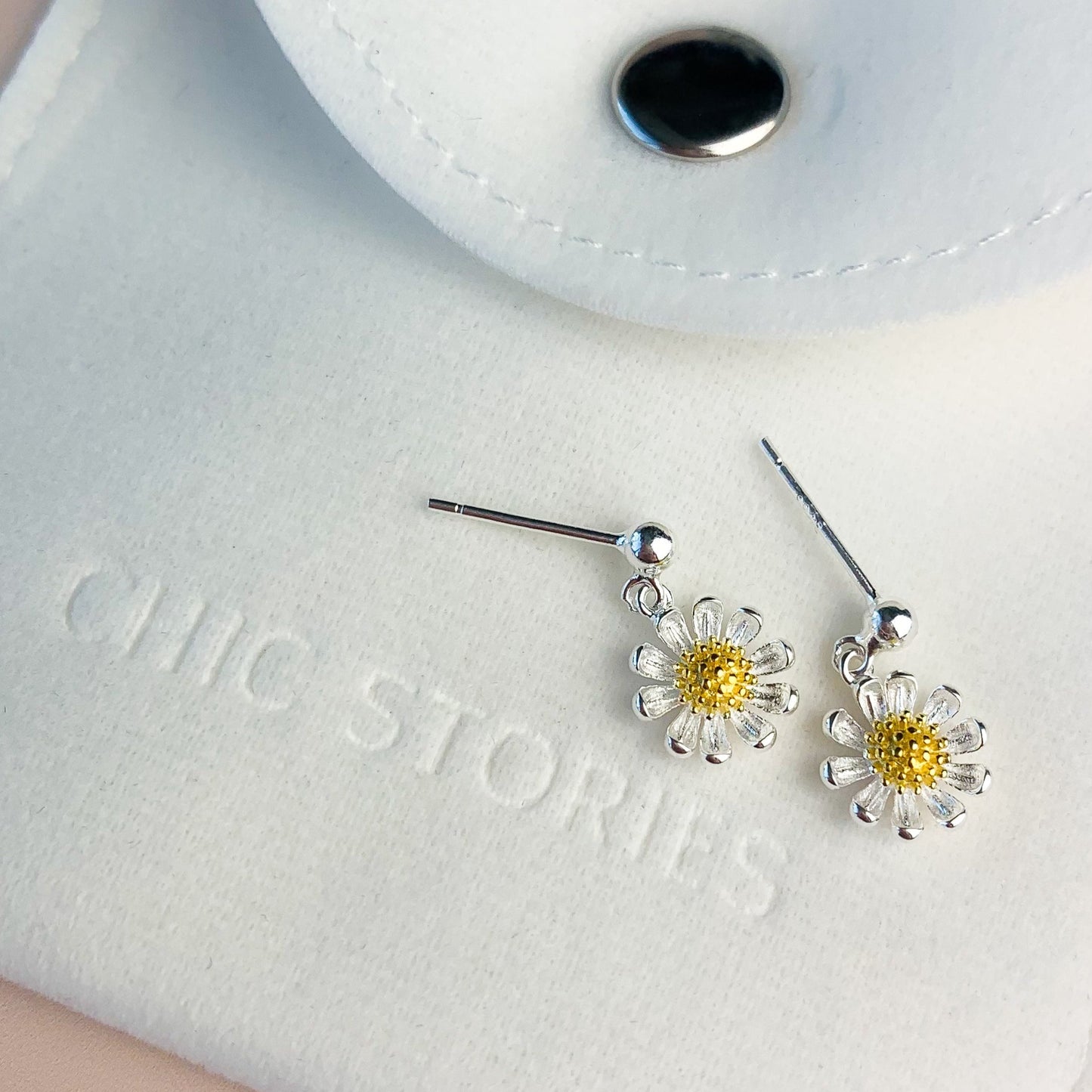 Daisy Dangle Stud Earrings