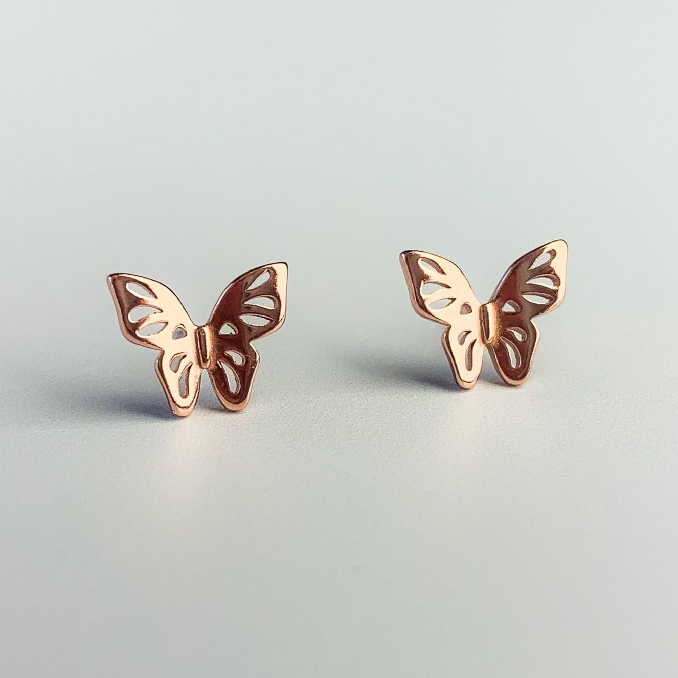 Dainty Butterfly Stud Earrings
