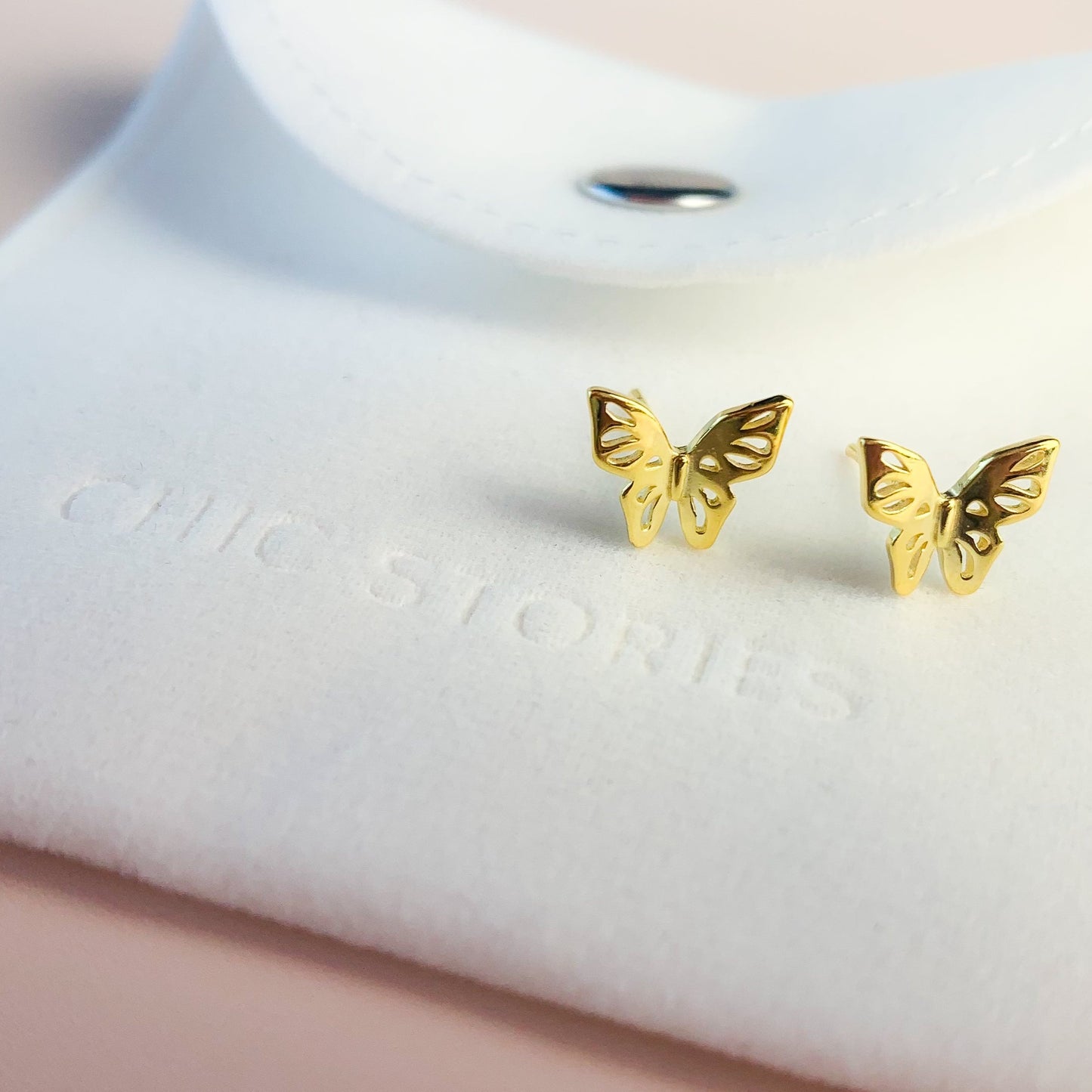 Dainty Butterfly Stud Earrings