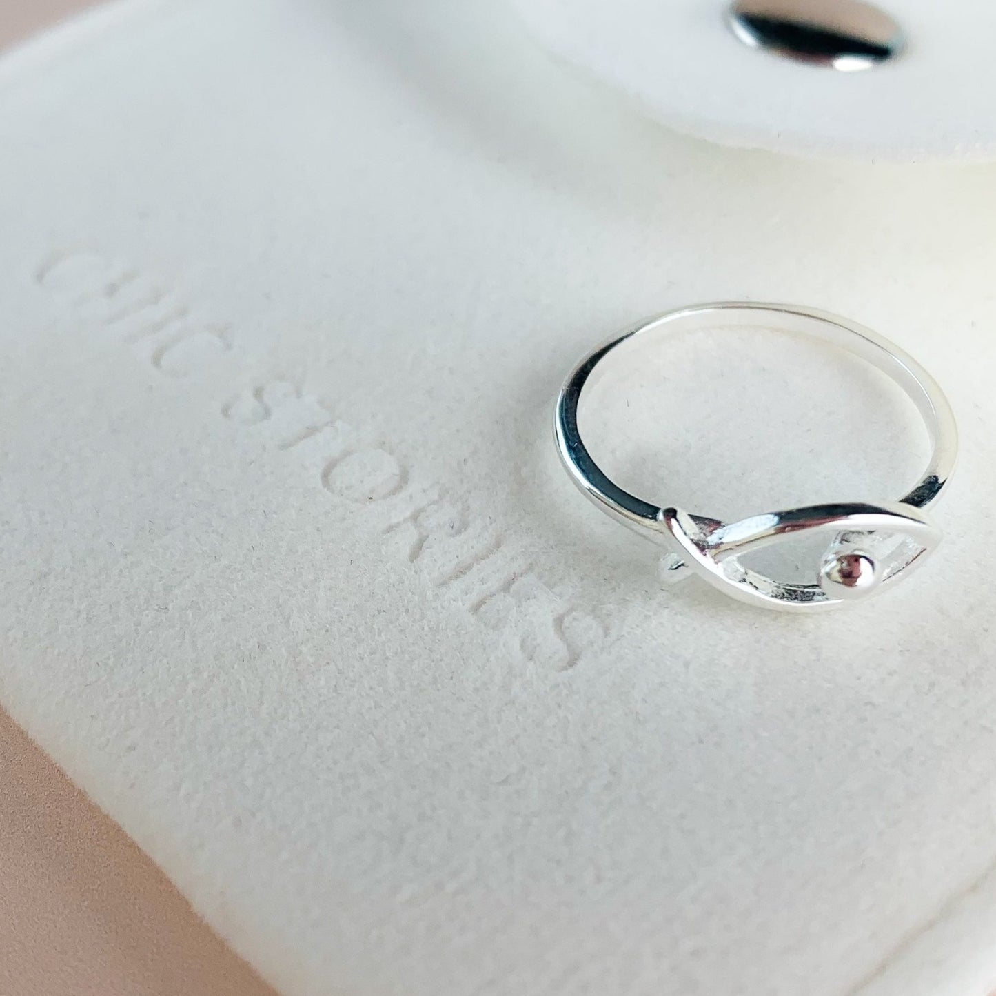 Minimalist Fish Adjustable Ring