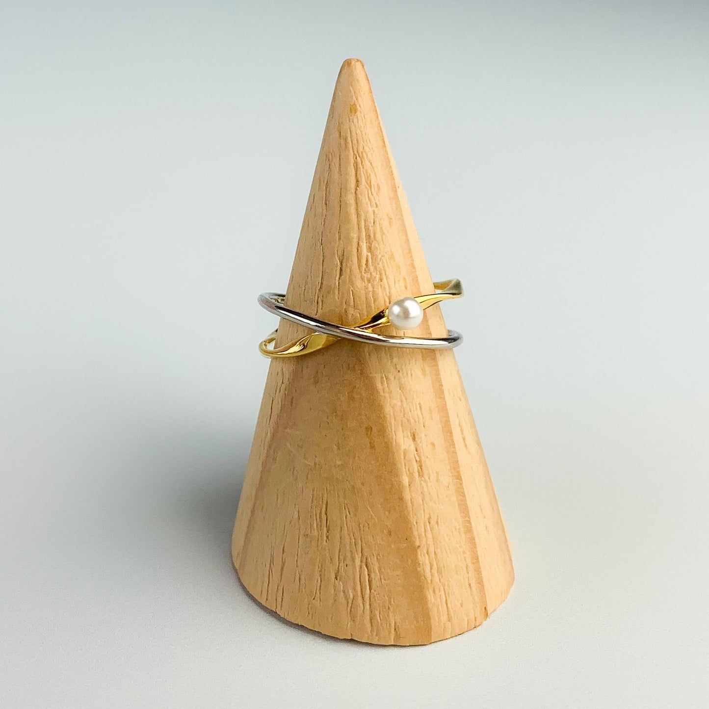 Mixed Metals Adjustable Ring