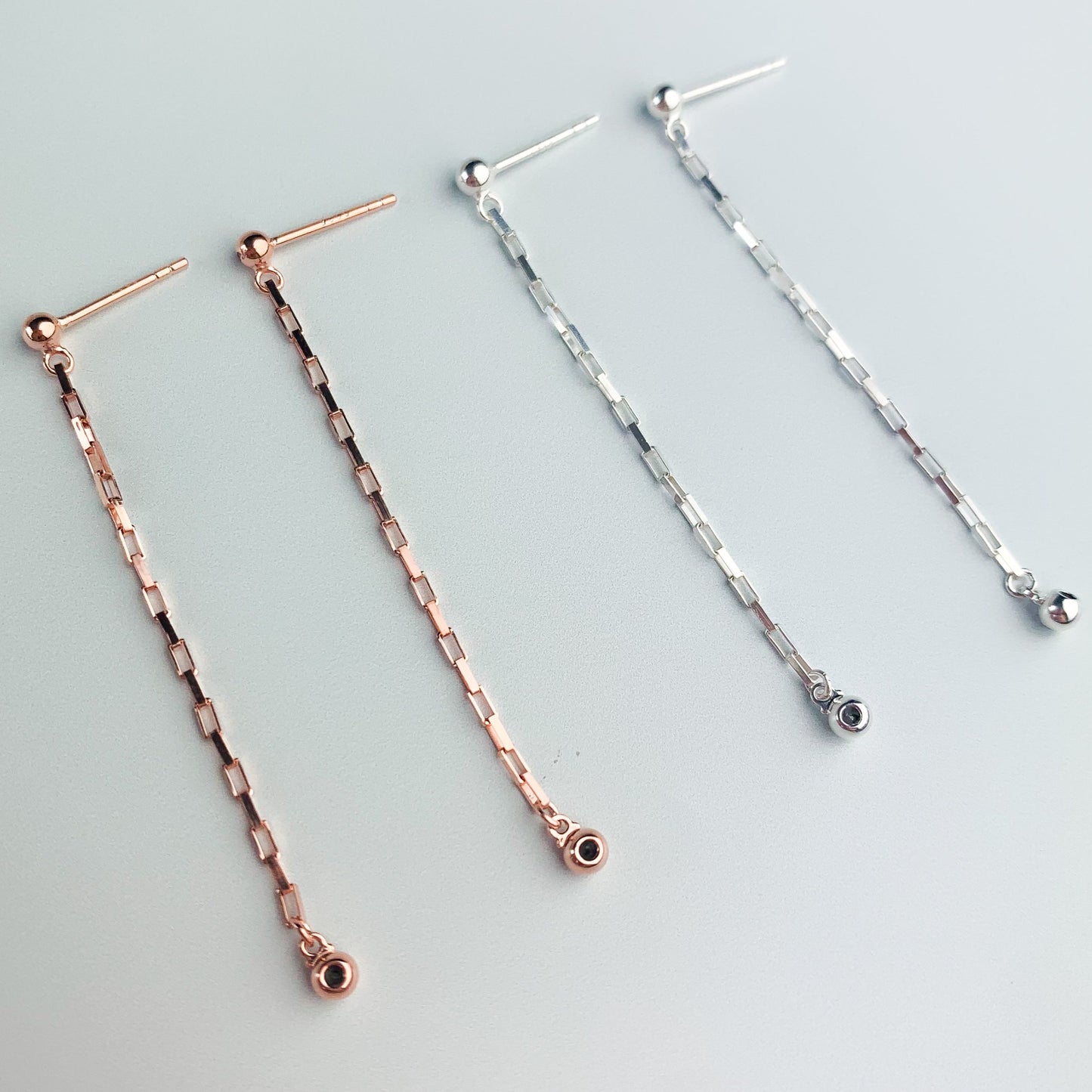 Chain Loop Stud Earrings
