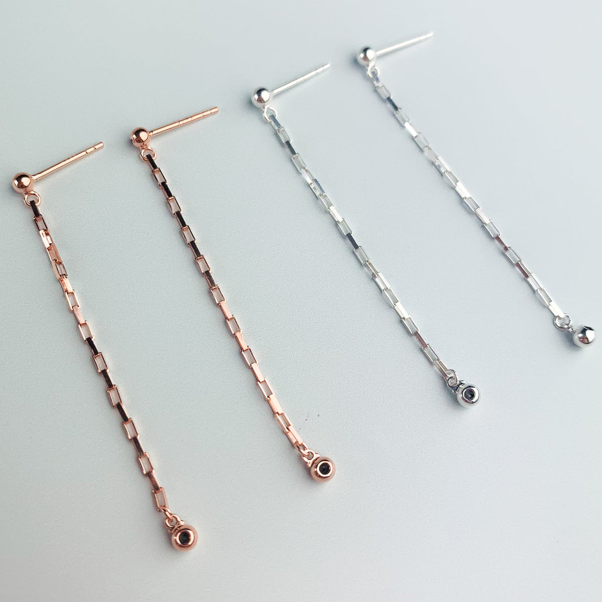 Chain Loop Stud Earrings