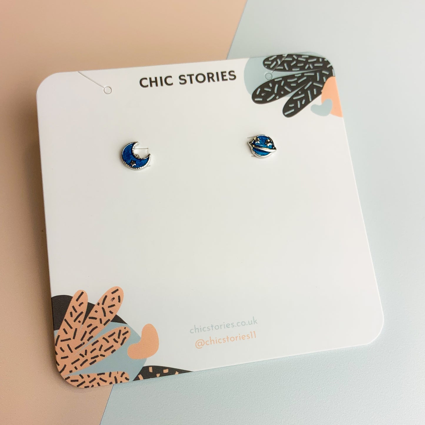 Blue Moon and Planet Studs