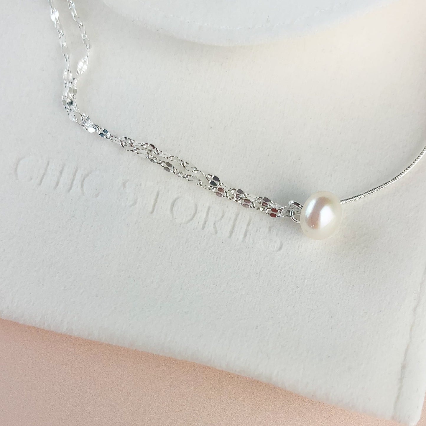 Double Chain Pearl Anklet