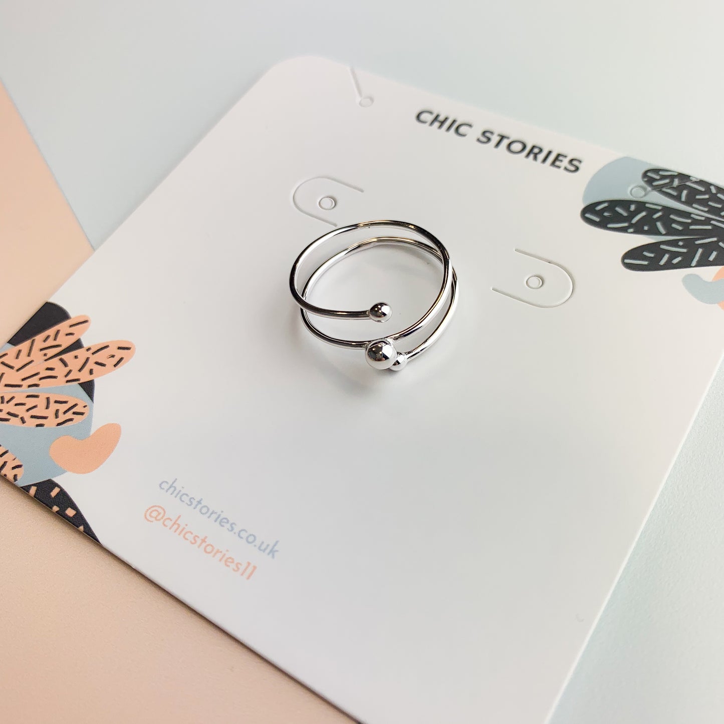 Triple Band Effect Spiral Ring