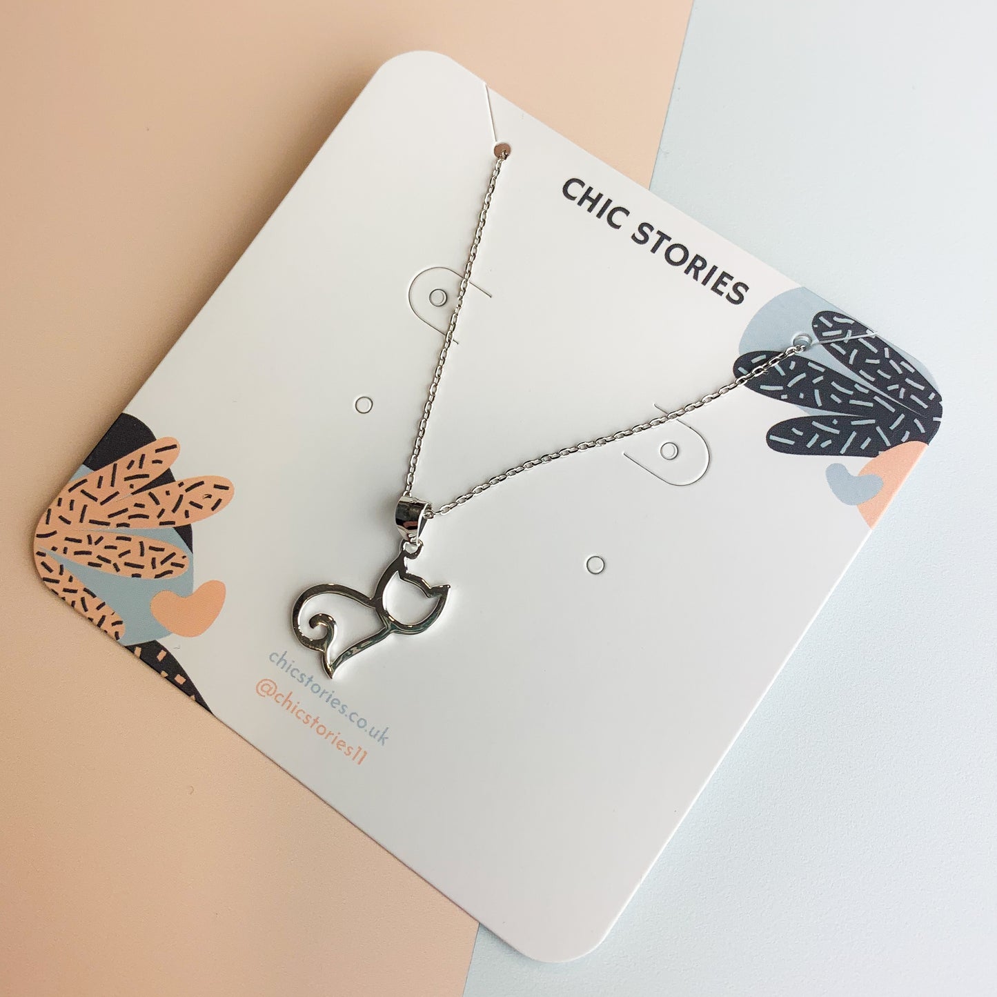 Minimalist Cat Pendant Necklace