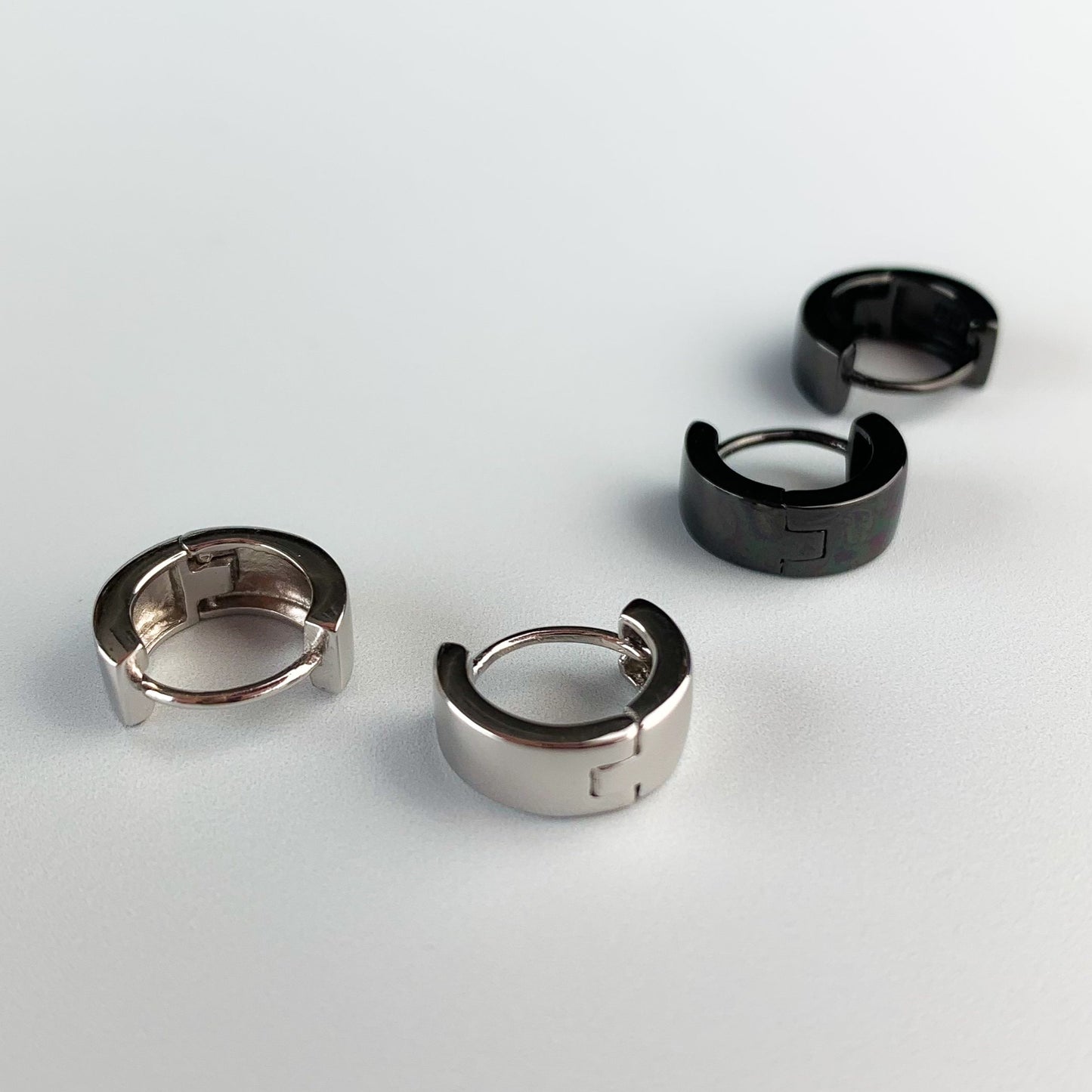 Small Chunky Hoop Earrings
