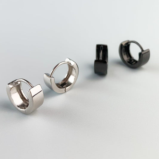 Small Chunky Hoop Earrings