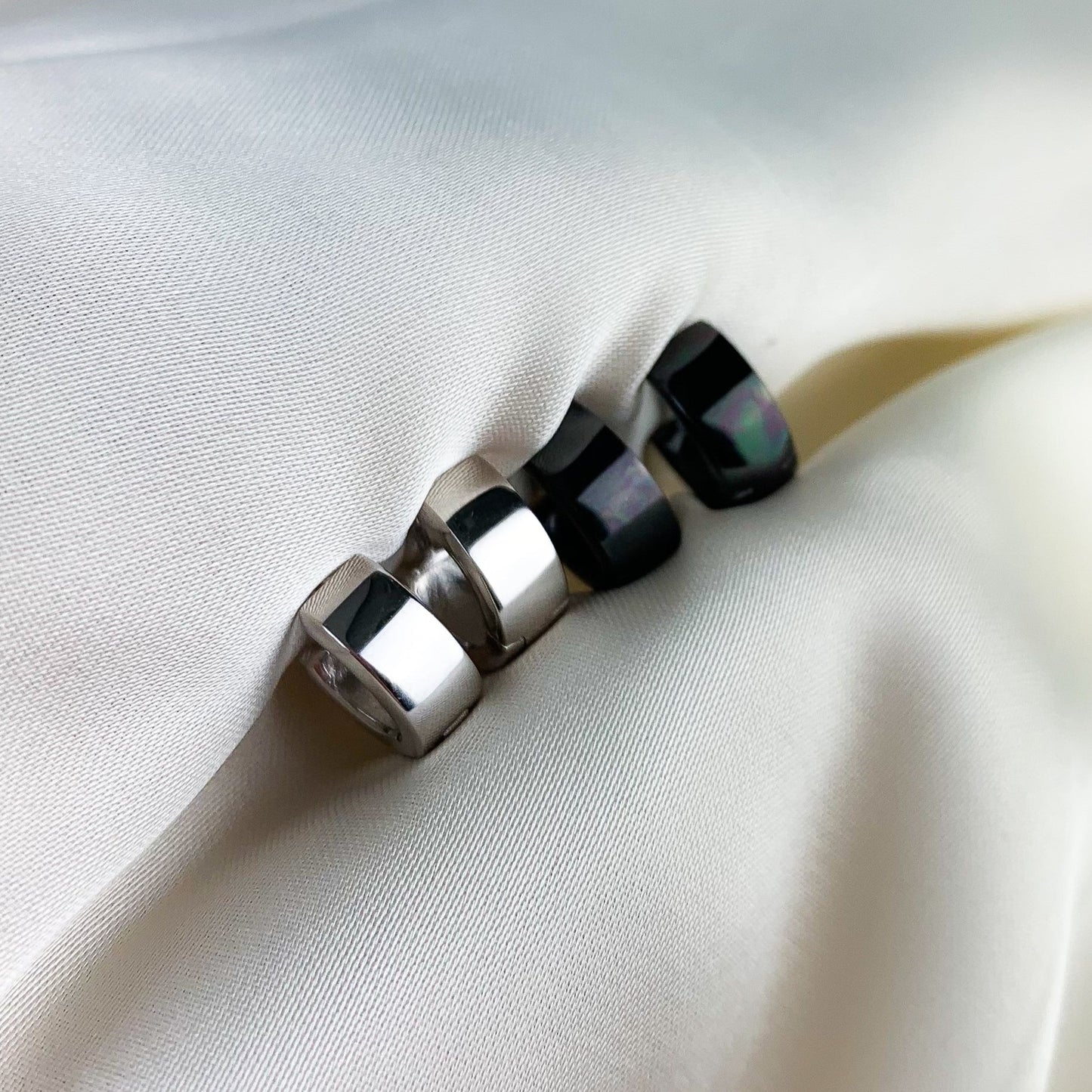 Small Chunky Hoop Earrings