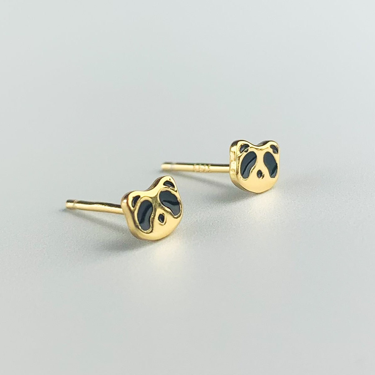 Tiny Racoon Stud Earrings