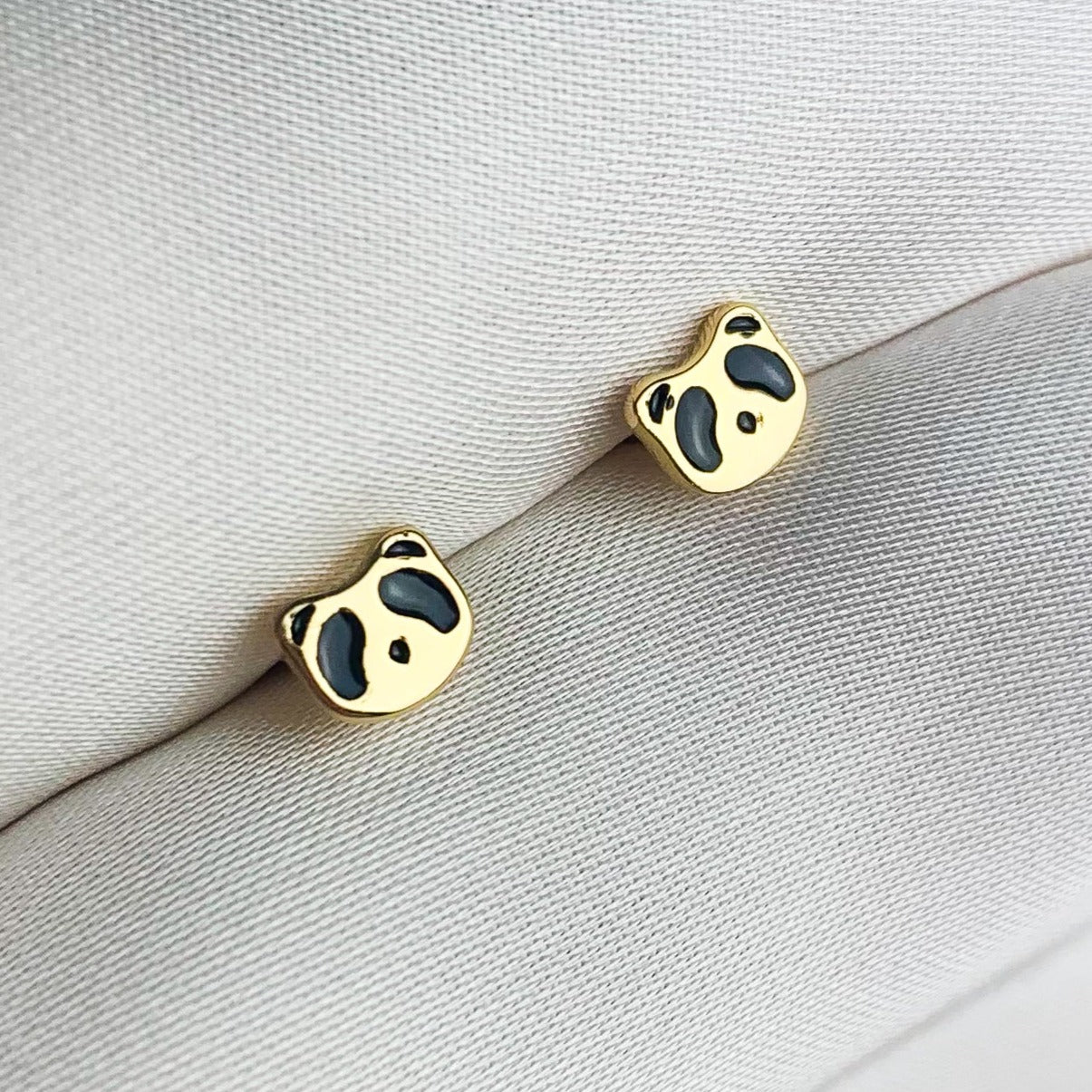 Tiny Racoon Stud Earrings