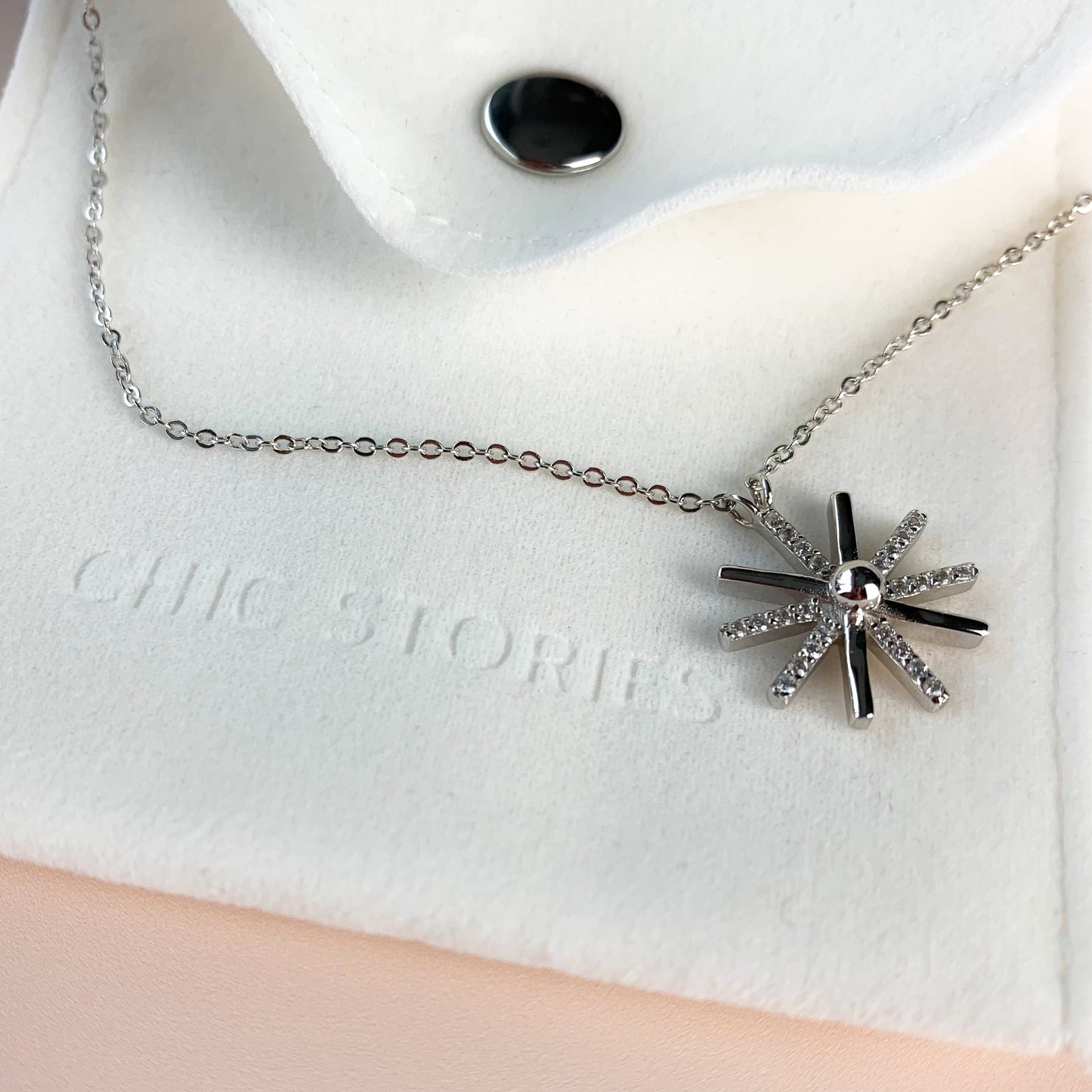 Sun Burst Pendant Necklace