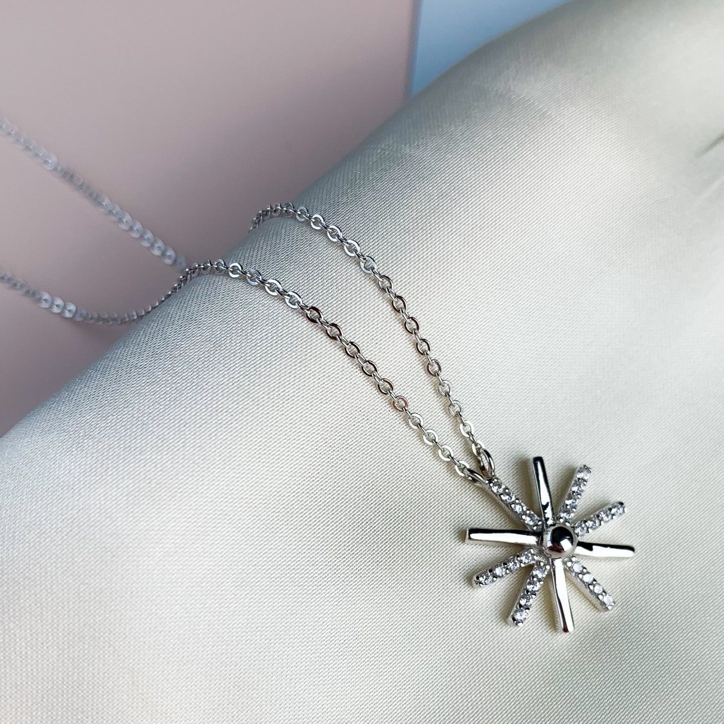 Sun Burst Pendant Necklace