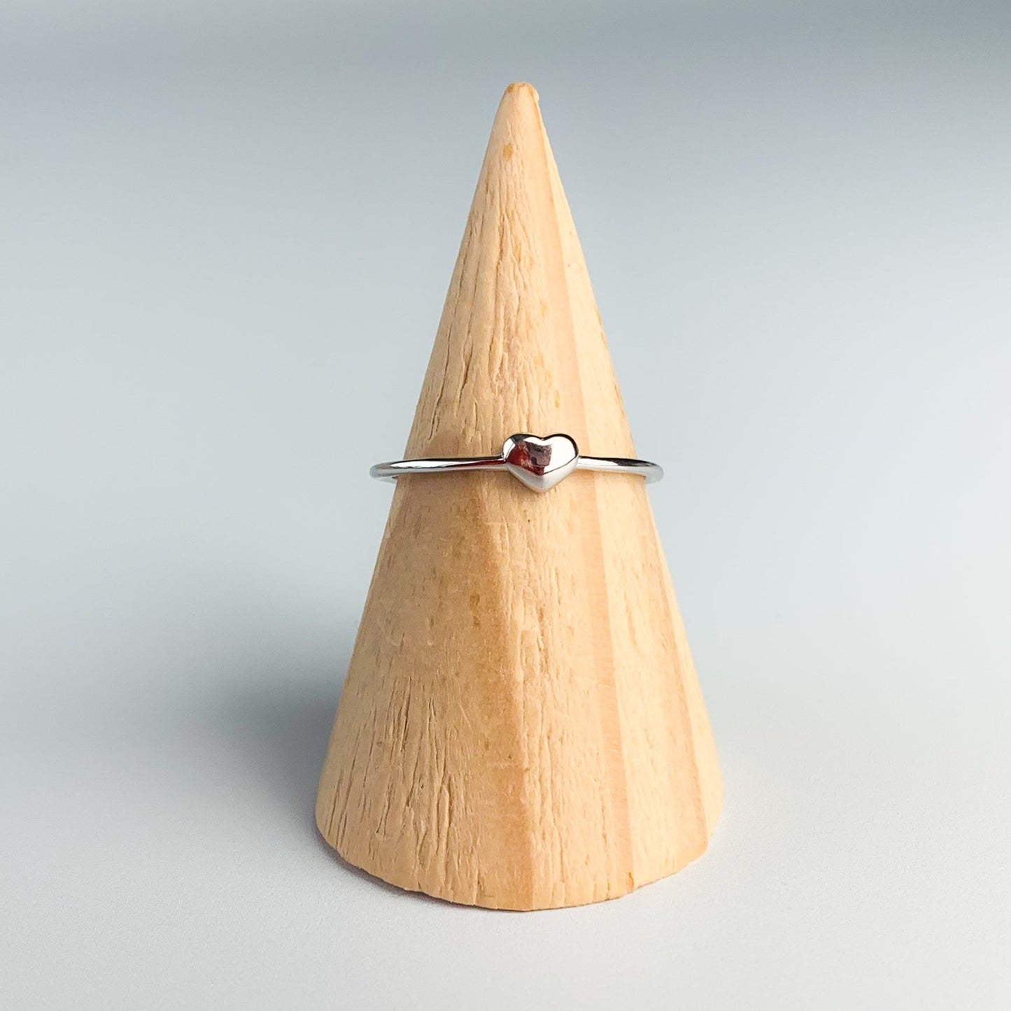 Minimalist Heart Stacking Ring