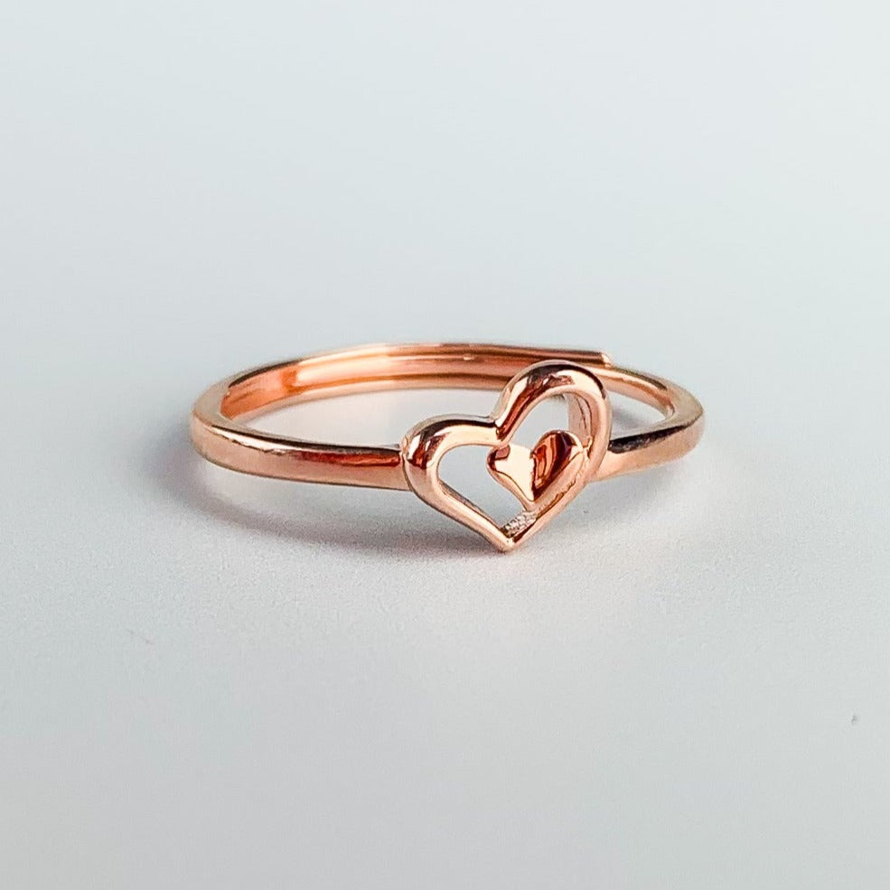 Heart and Mini Heart Ring