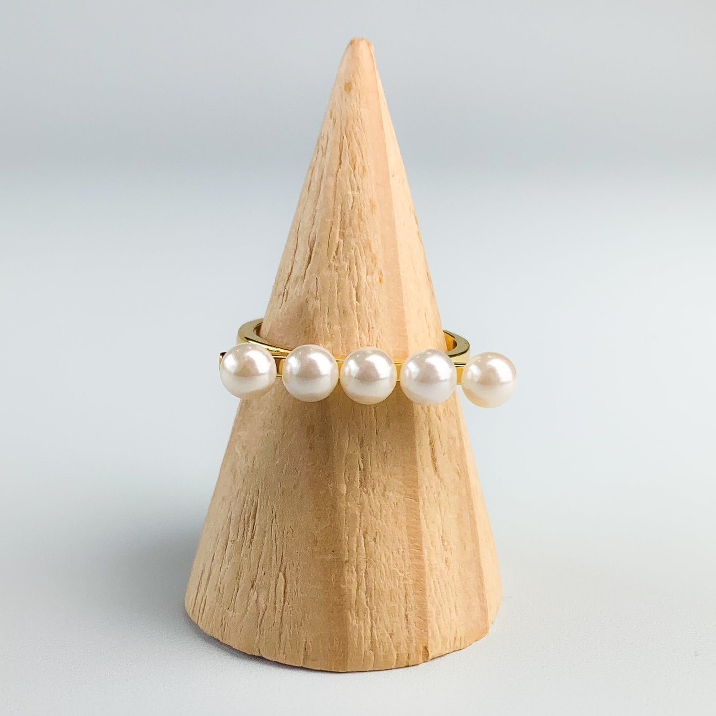 Pearl Bar Adjustable Ring
