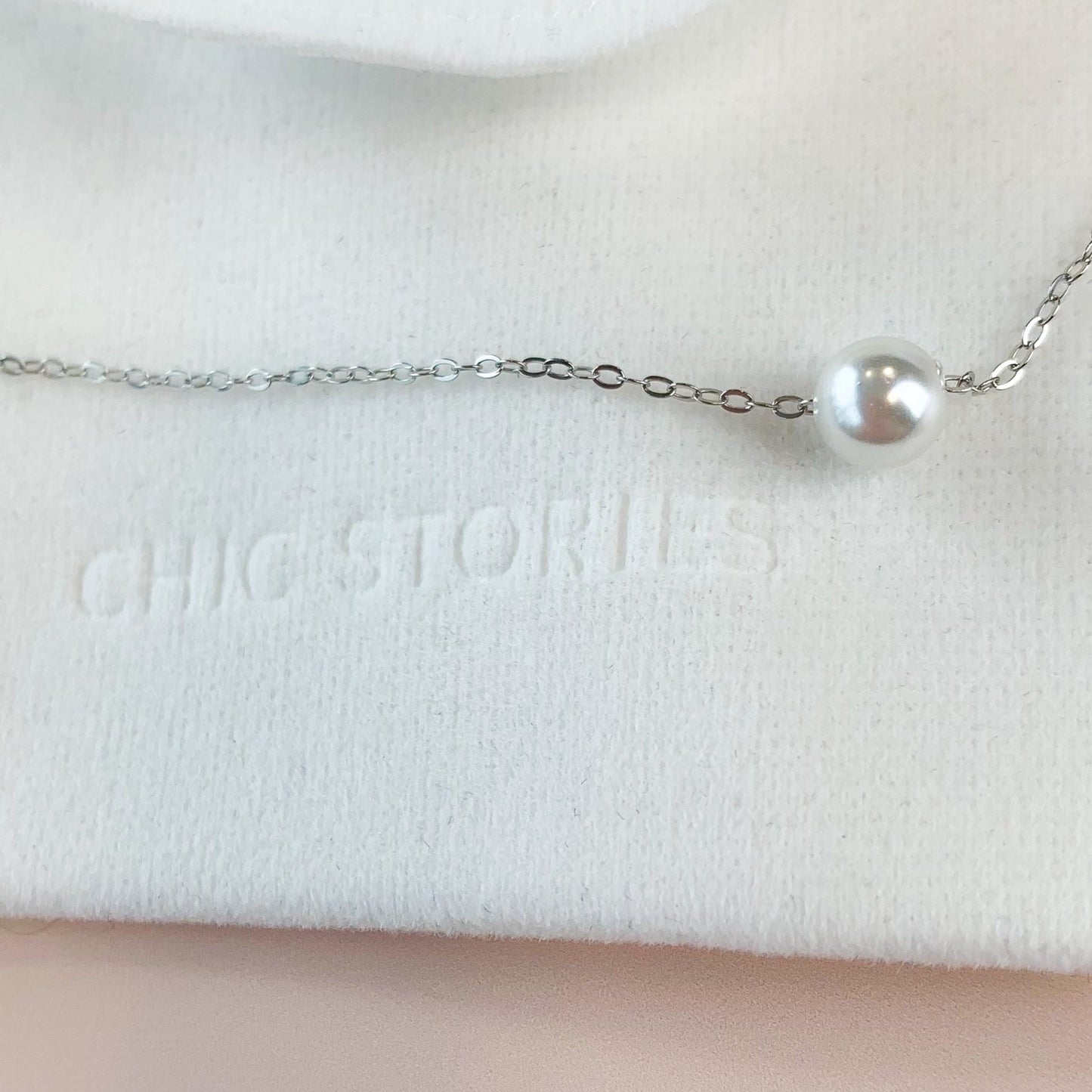 Pearl Bead Pendant Necklace