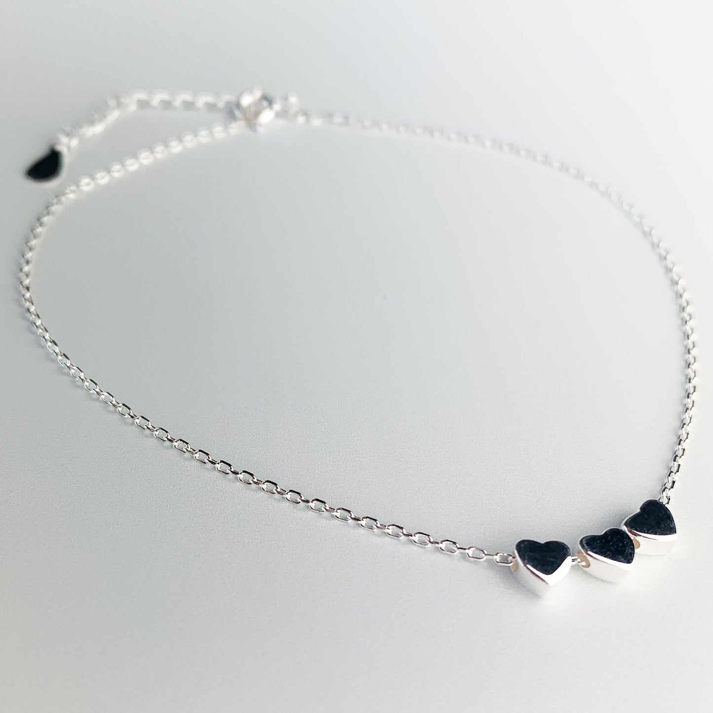 Sliding Heart Bead Chain Anklet