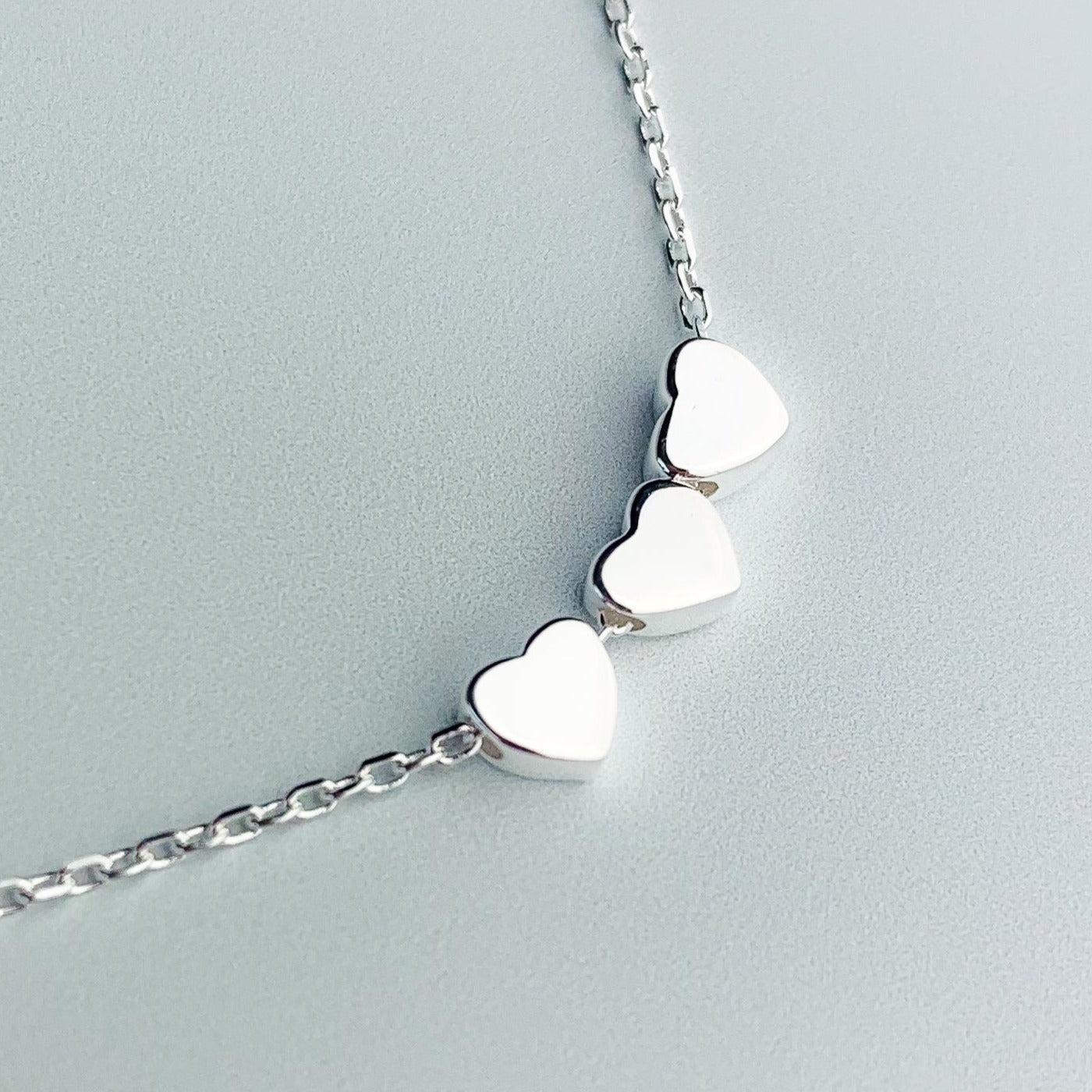 Sliding Heart Bead Chain Anklet