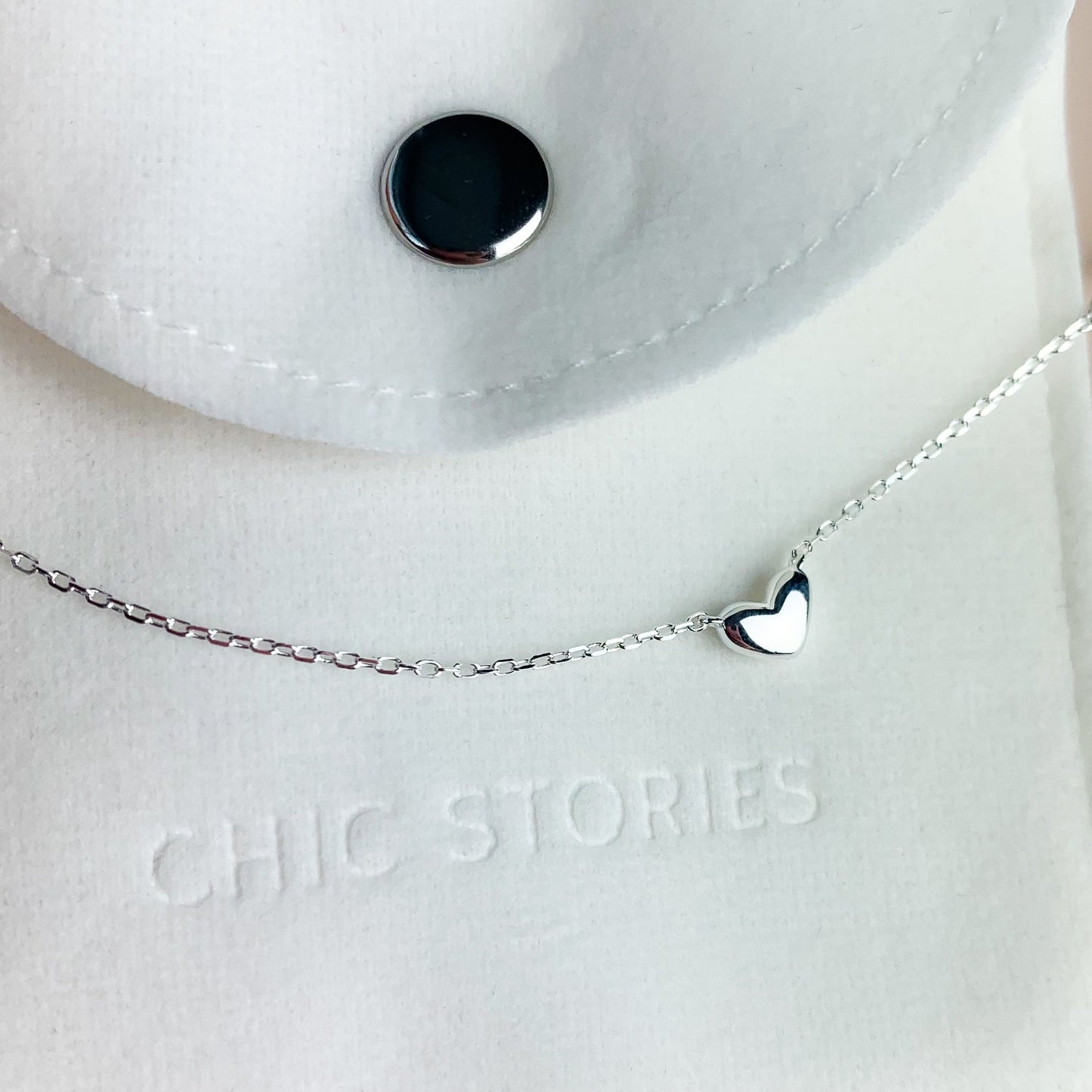 Tiny Heart Charm Anklet