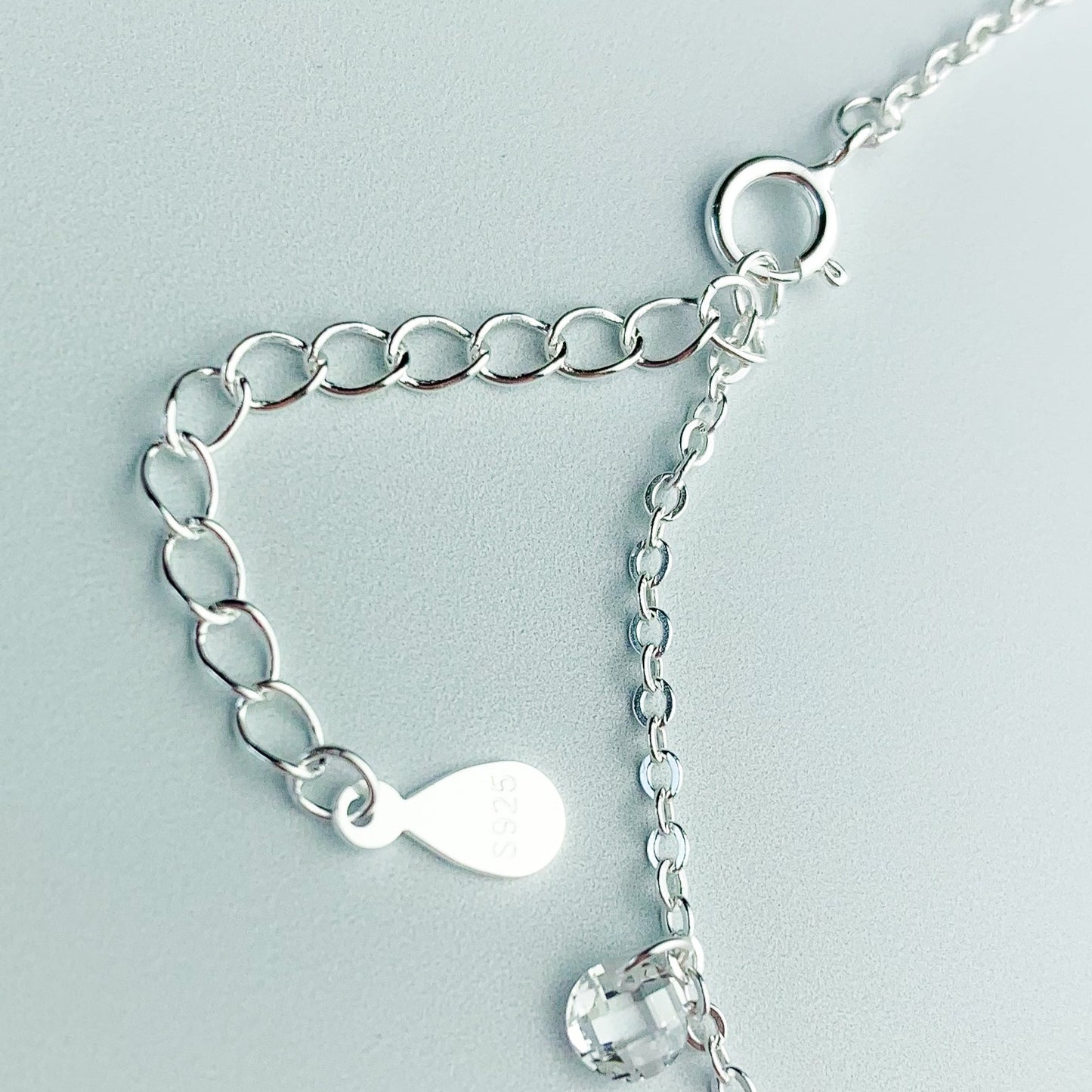 Hanging Crystal Charm Anklet