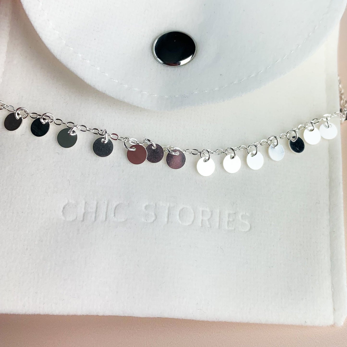Dangle Disk Charm Anklet