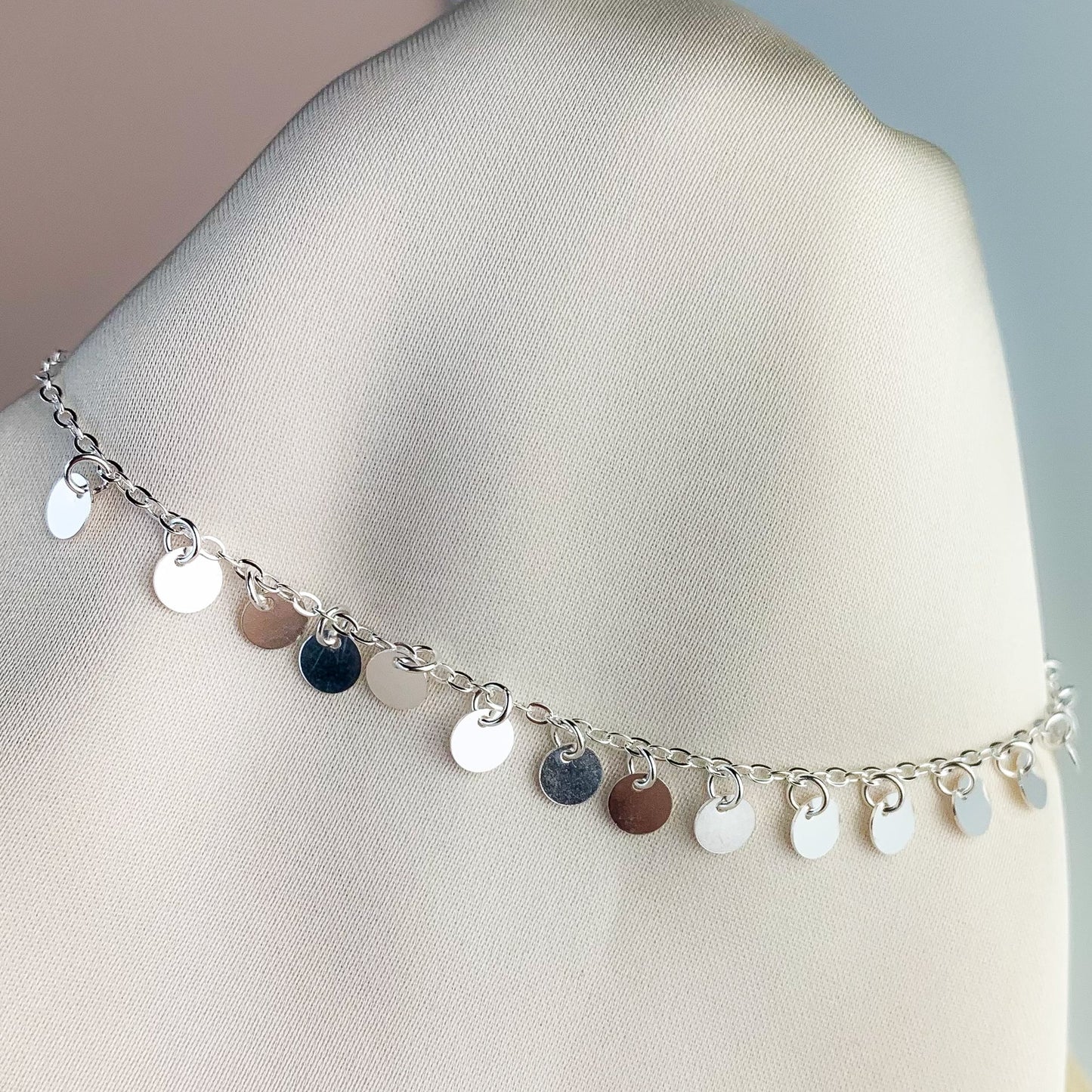 Dangle Disk Charm Anklet