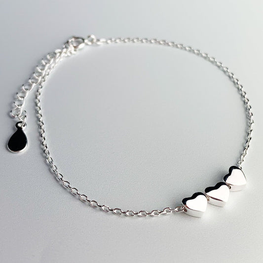 Tiny Heart Trio Bracelet