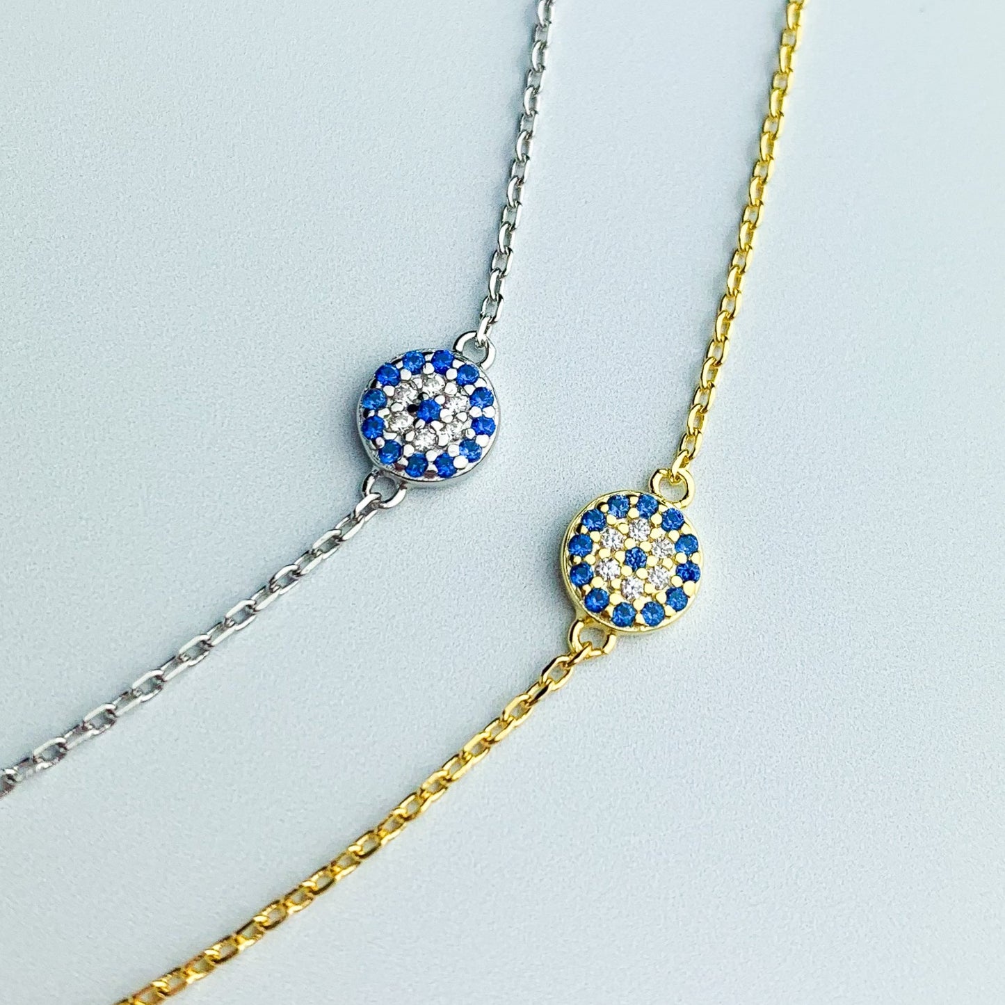 Crystal Evil Eye Charm Bracelet