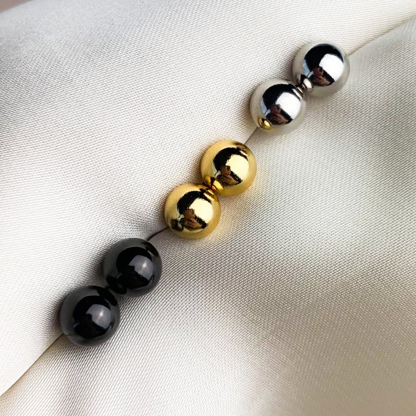 Sterling Silver Ball Studs