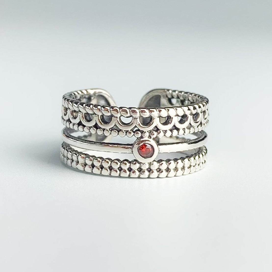 Stacked Effect Boho Ring