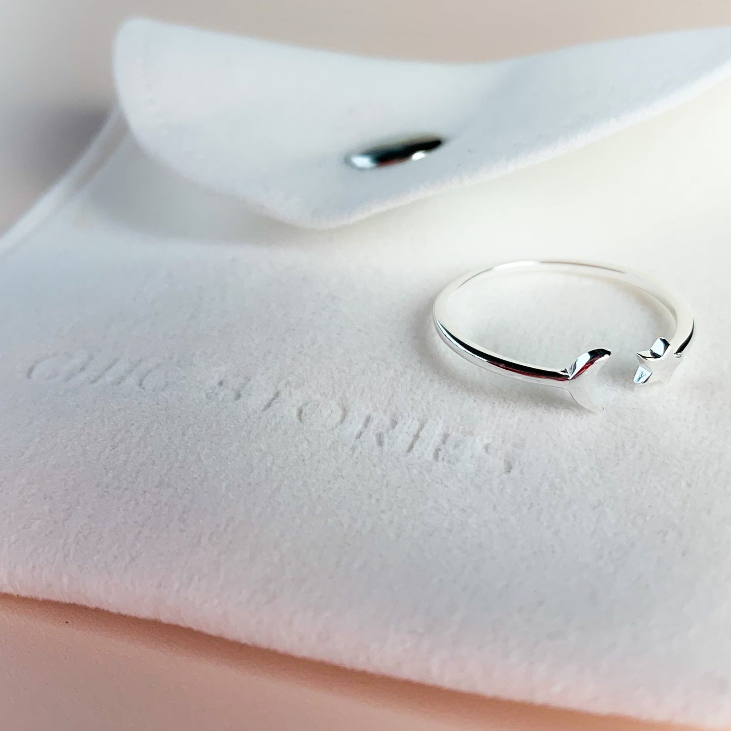 Minimalist Moon and Star Ring