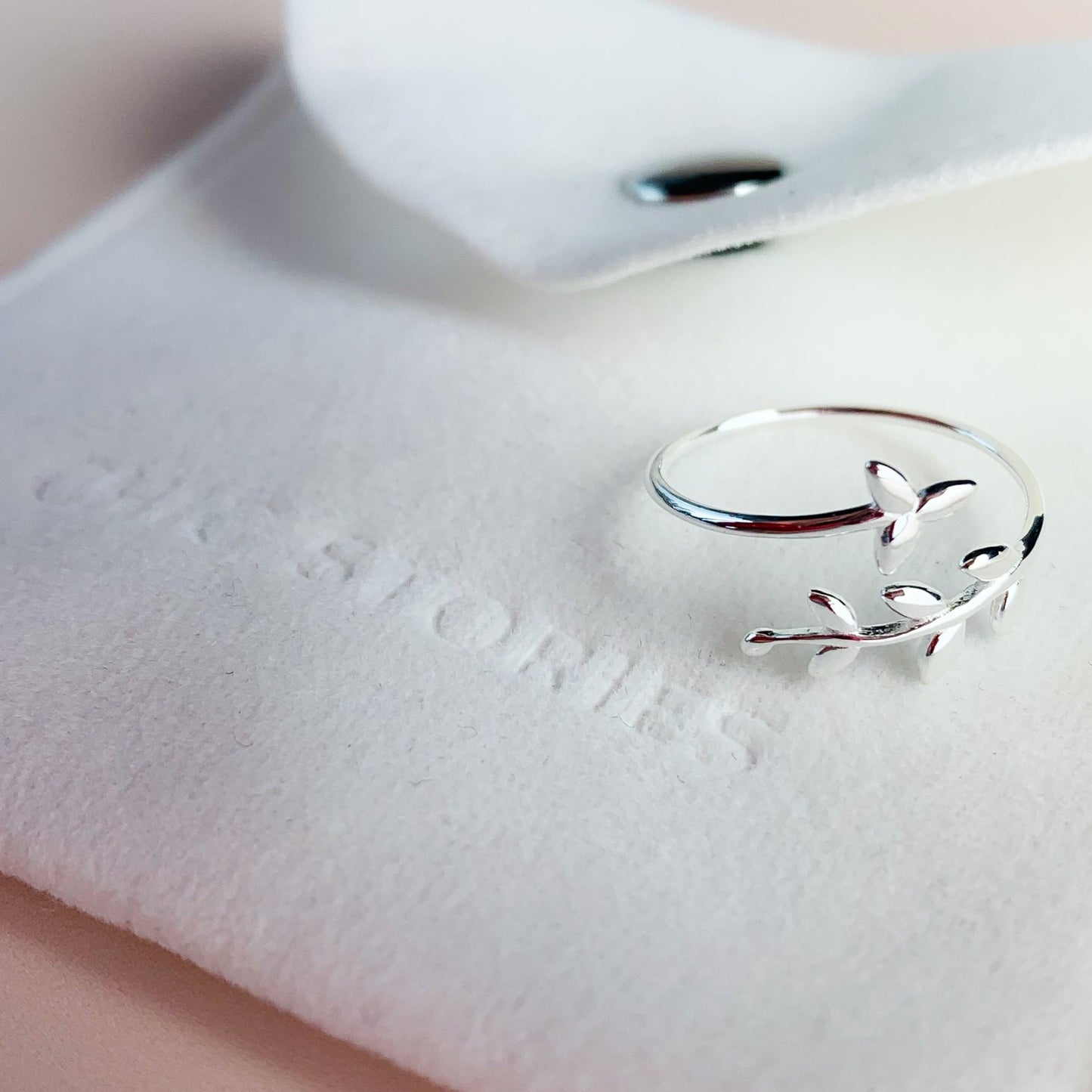 Asymmetrical Leaf Wrap Ring