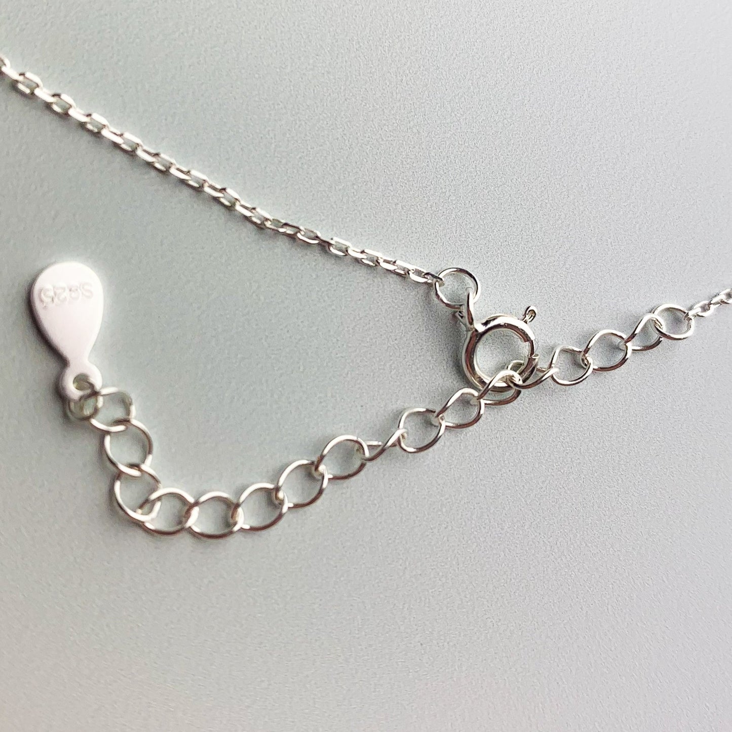 Brushed Silver Origami Crane Pendant Necklace