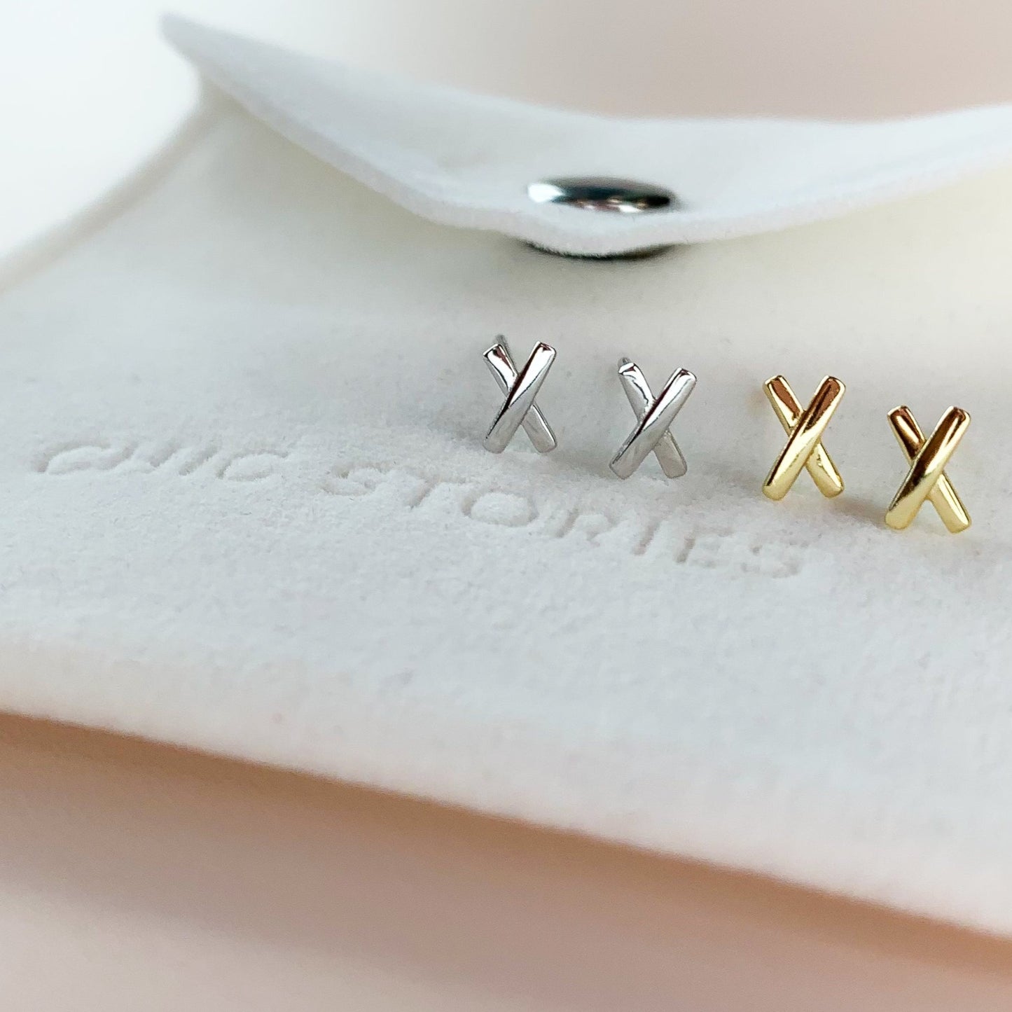 Minimalist Cross Stud Earrings