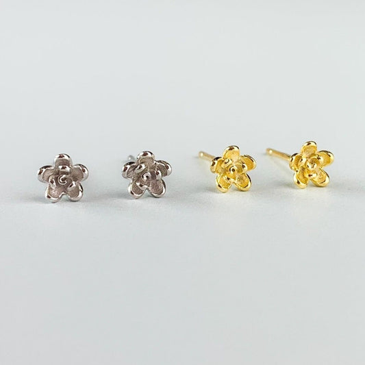 Minimalist Flower Stud Earrings