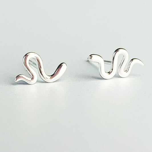 Minimalist Snake Stud Earrings