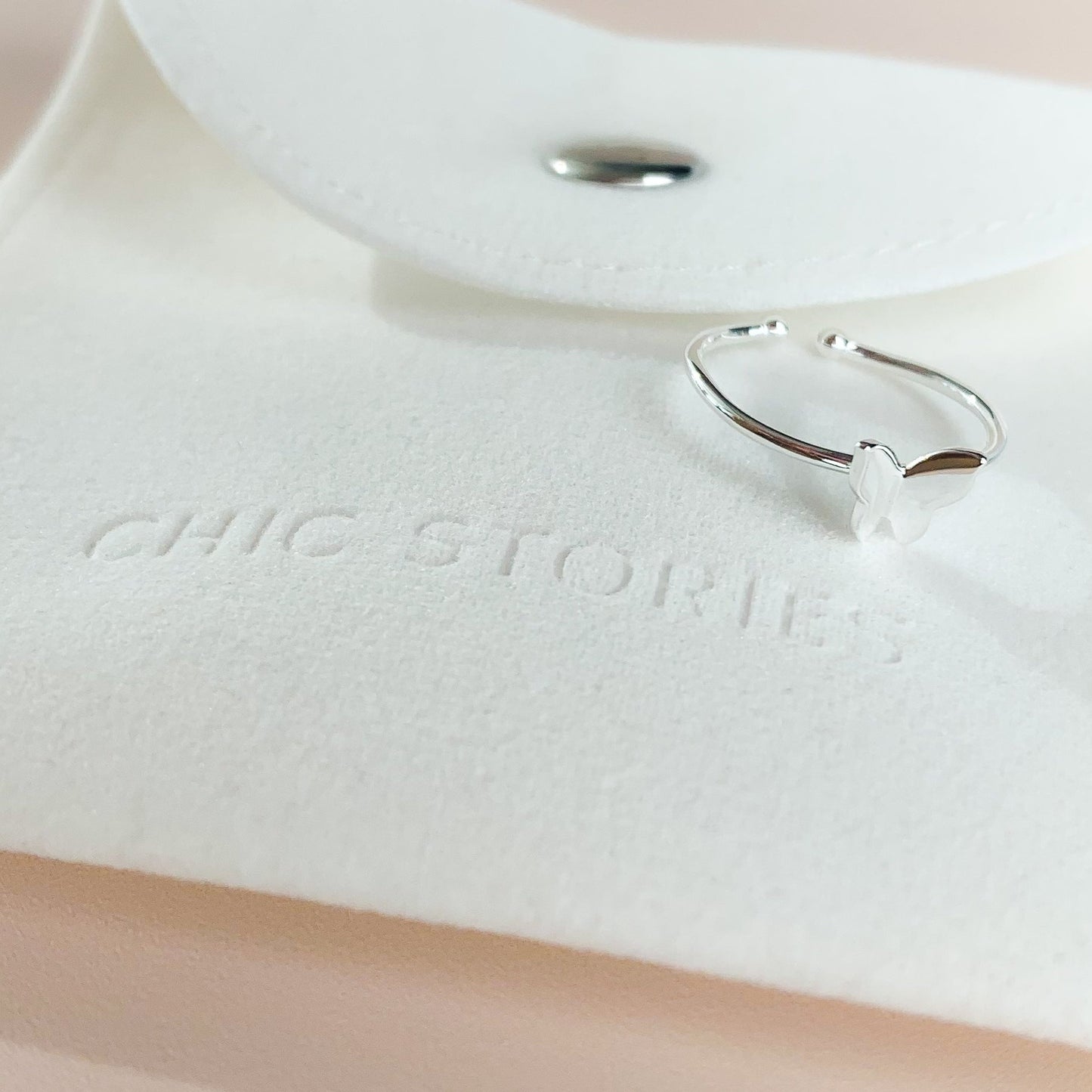 Minimalist Butterfly Midi Ring