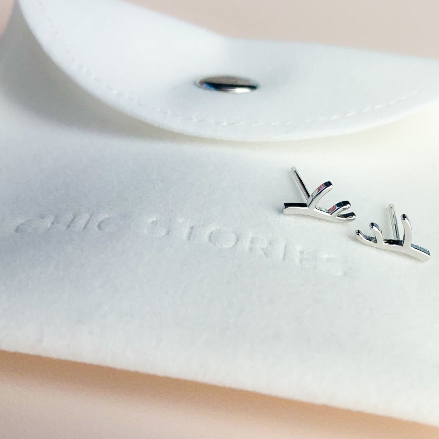 Minimalist Branch Stud Earrings