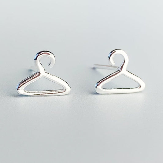 Coat Hanger Stud Earrings