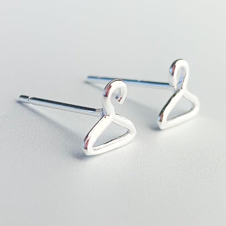Coat Hanger Stud Earrings